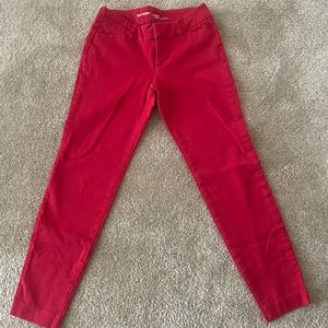 Old navy red pixie pants